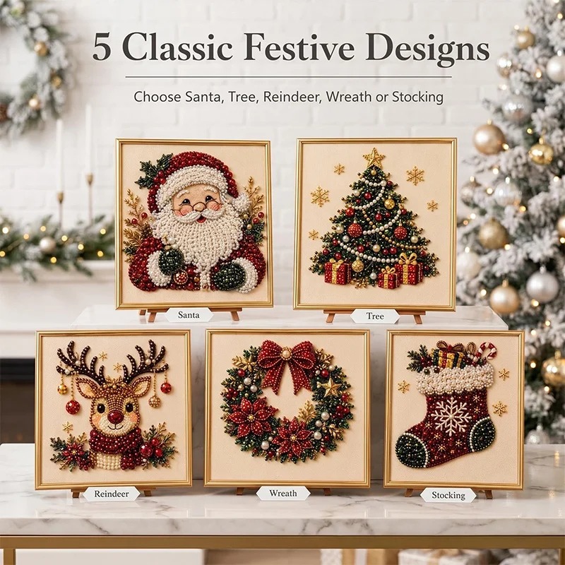 Christmas Pearl Diamond Painti - Resin Art Work recension och pris