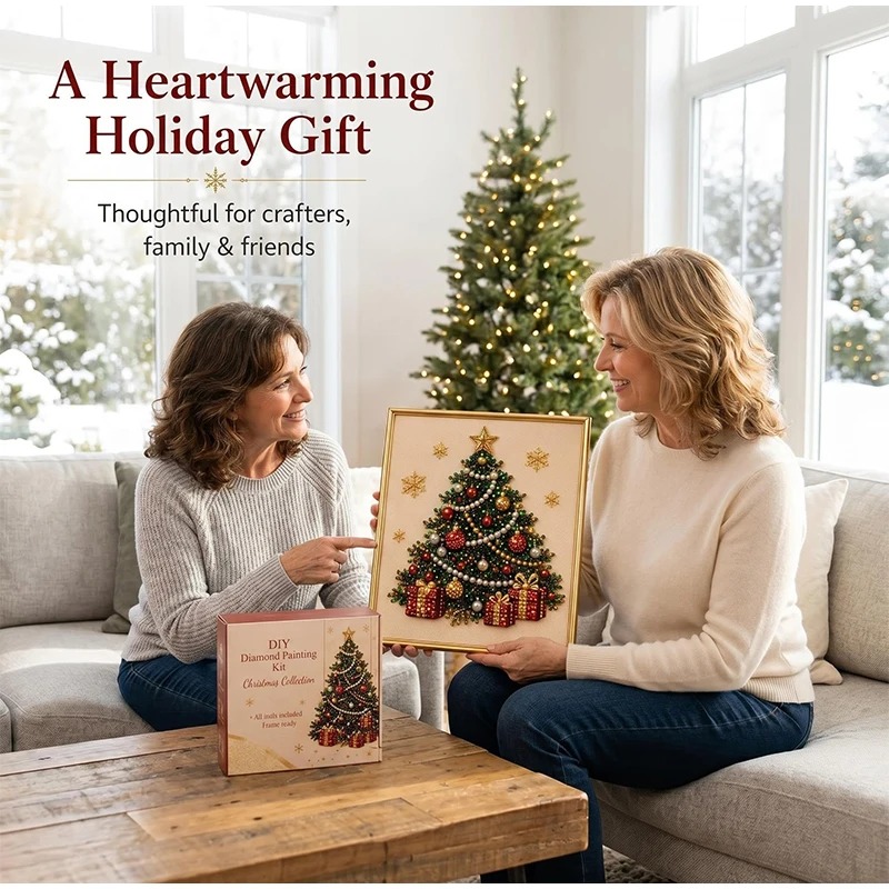 Christmas Pearl Diamond Painti - Resin Art Work recension och pris