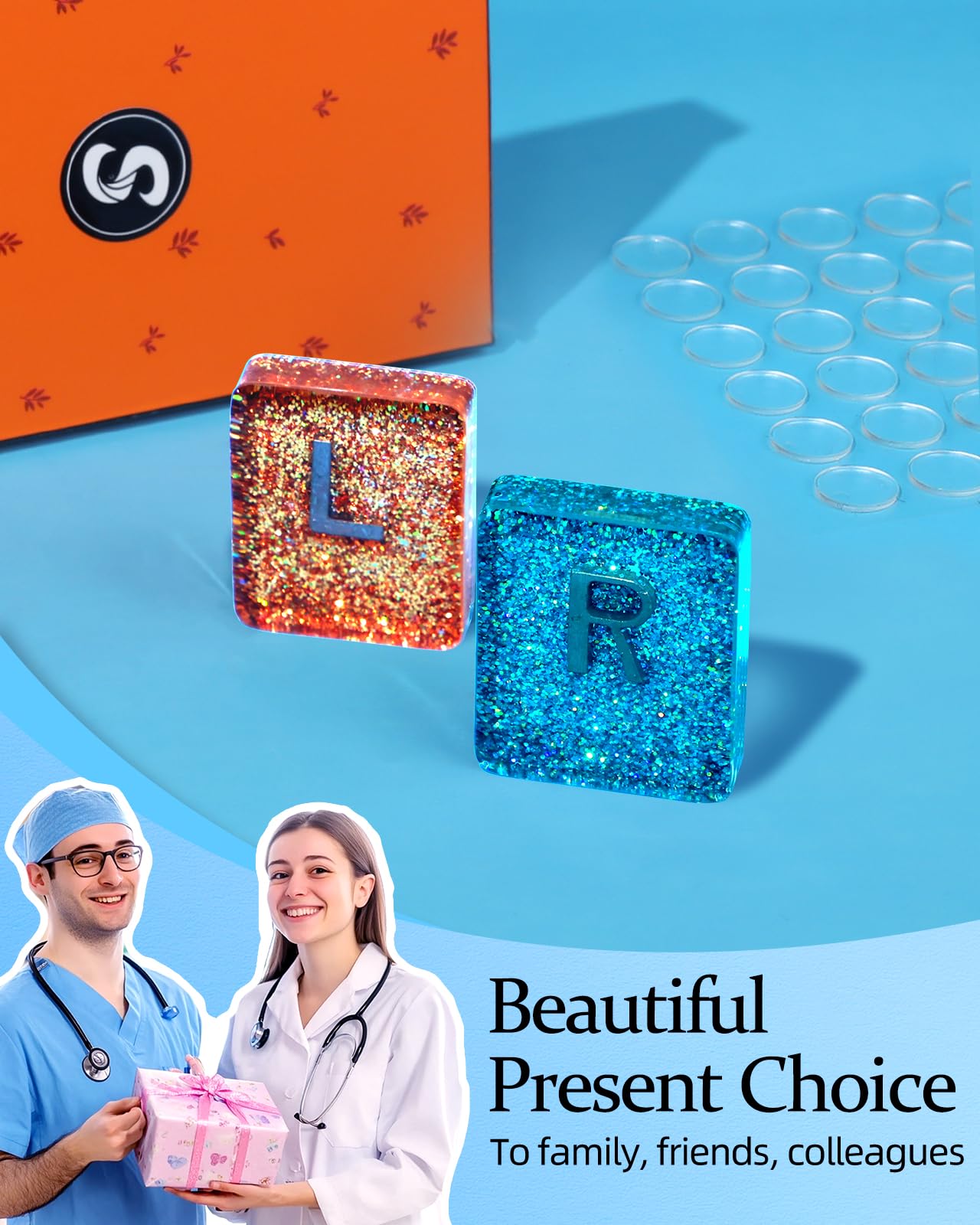X-Ray Markers Glitter Resin L  - Resin Art Alphabet recension och pris