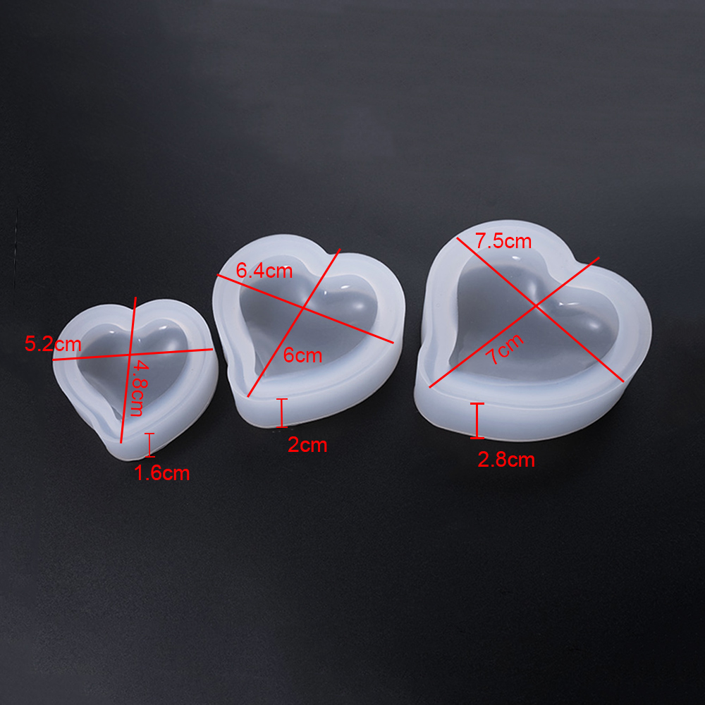 Silicone World 3D Heart Candle - Resin Art Alphabet recension och pris
