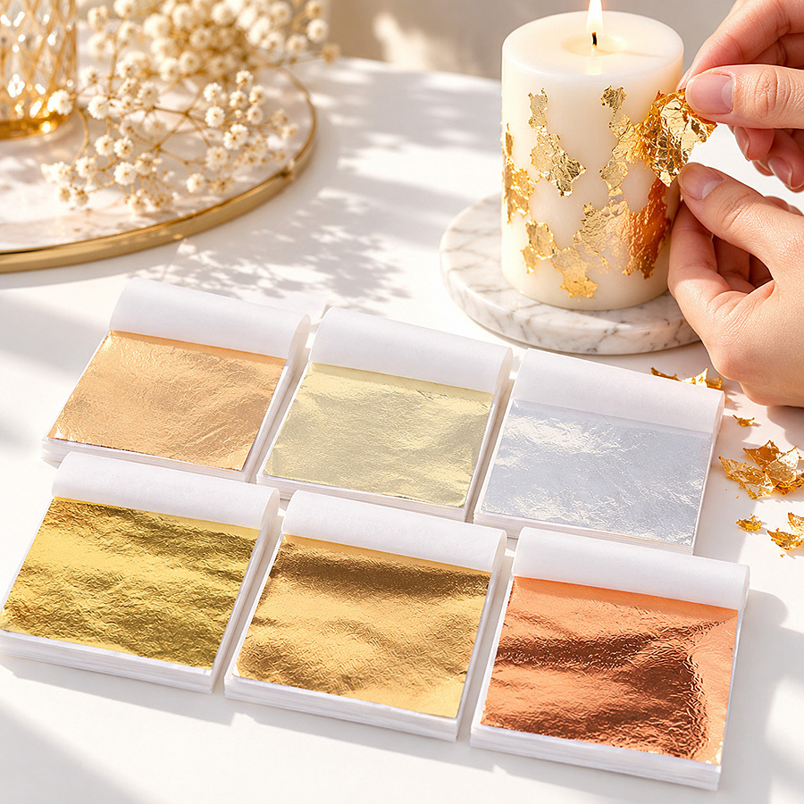 100 Sheets Golden Foil Paper f - Resin Art Wedding Gift recension och pris