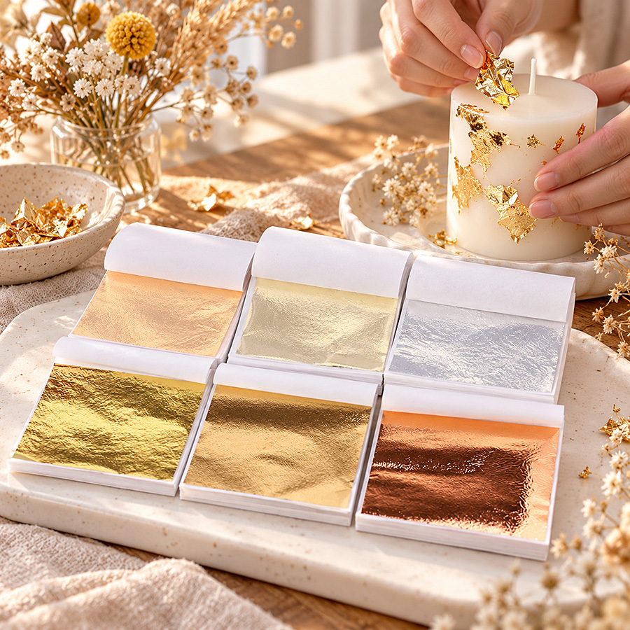 100 Sheets Golden Foil Paper f - Resin Art Wedding Gift recension och pris