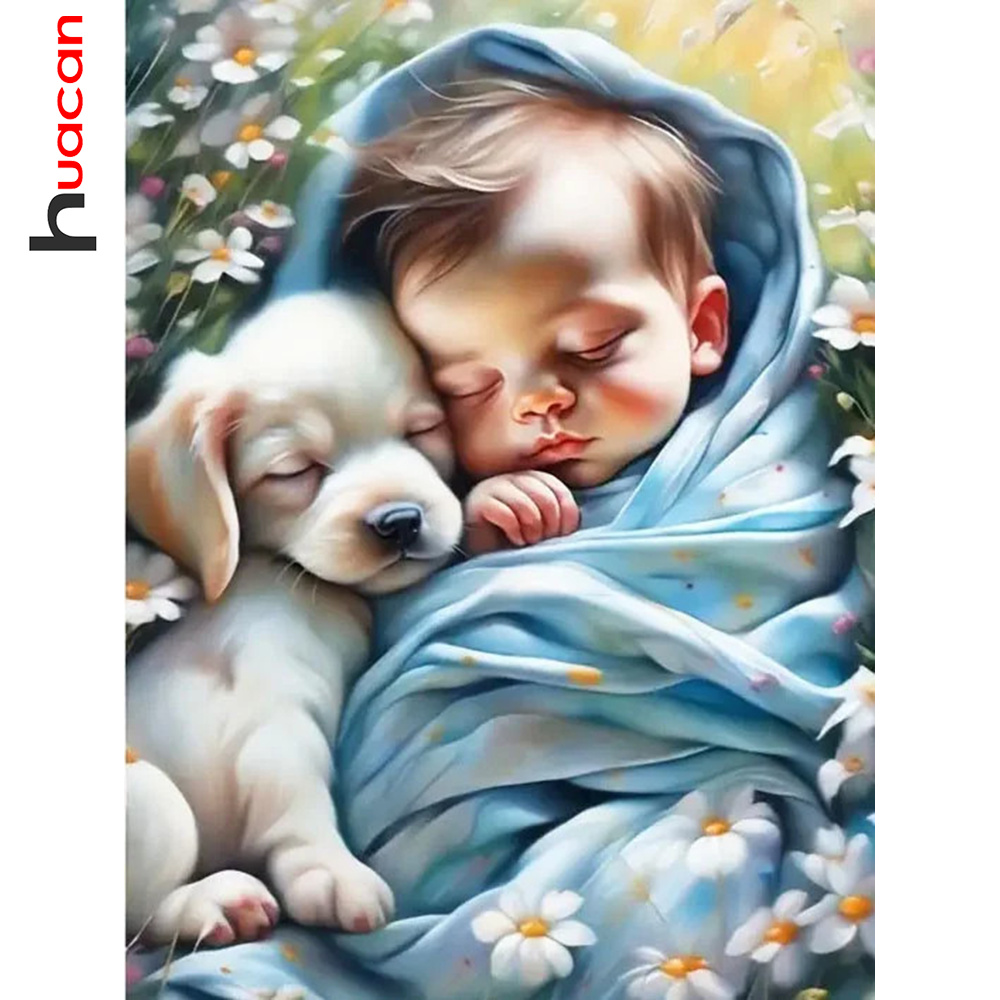 Huacan Diy Diamond Painting Po - Resin Art Baby recension och pris