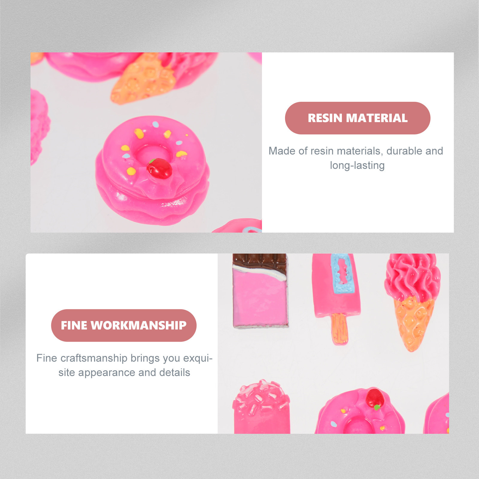 30pcs Kawaii Resin Mini Food C - Resin Art Case recension och pris